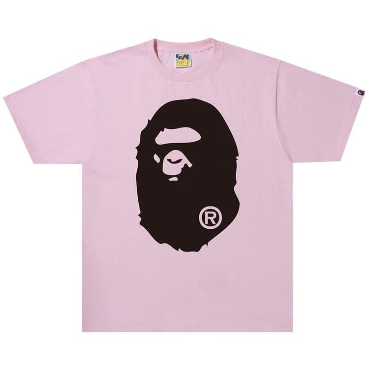 BAPE Bicolor Big Ape Head T-Shirt Pink