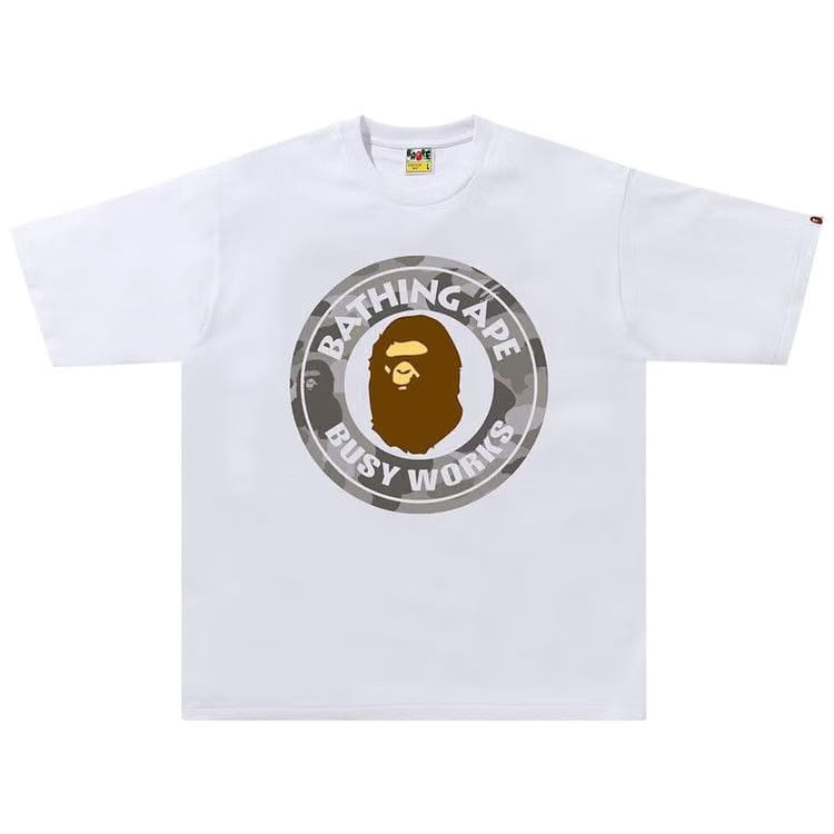 BAPE Color Camo Busy Works Relaxed Fit T-Shirt White/Grey