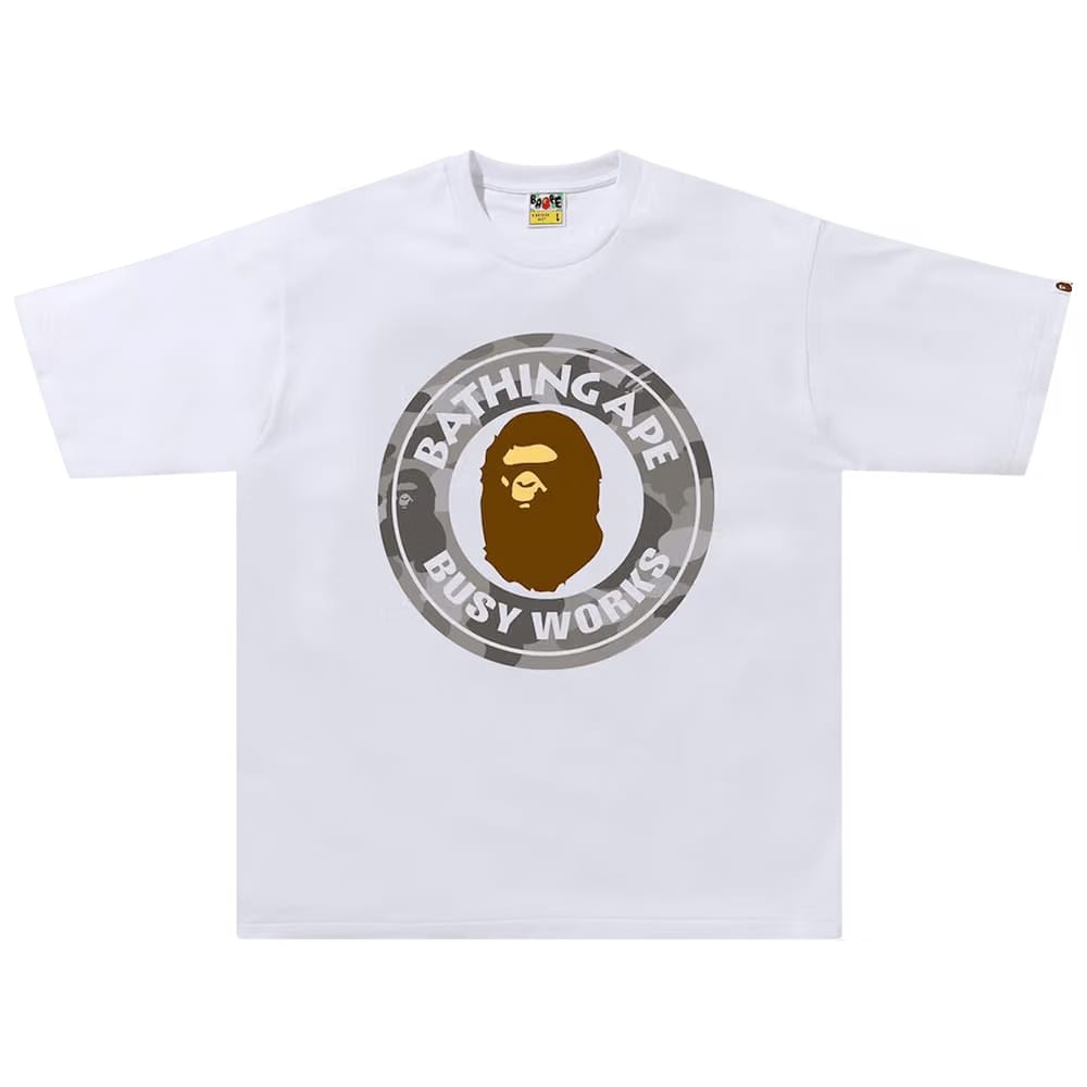 BAPE Color Camo Busy Works Relaxed Fit T-Shirt White/Grey