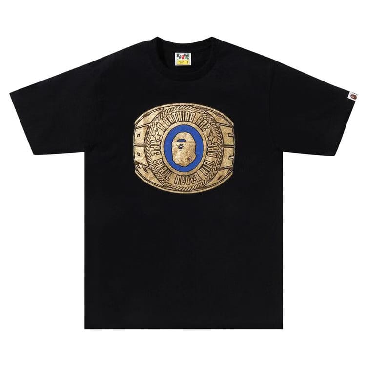 BAPE Foil Bape College Ring T-Shirt Black