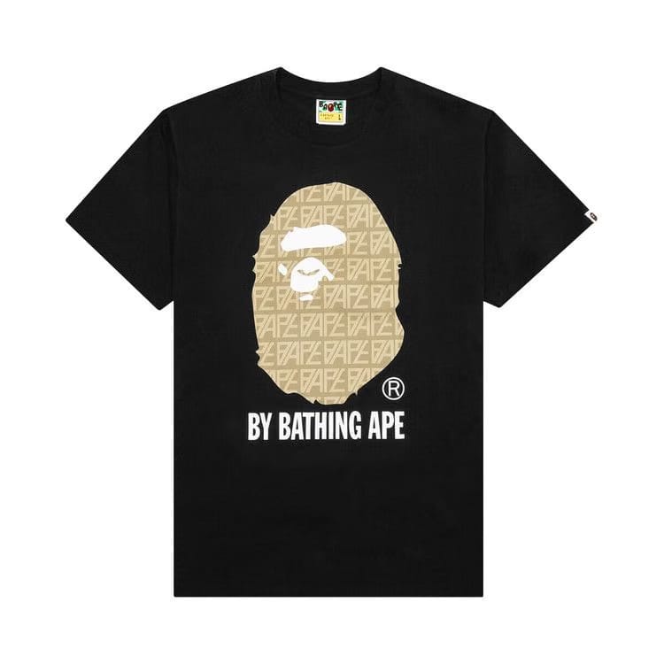BAPE Logo Monogram By Bathing Ape T-Shirt Black/Beige