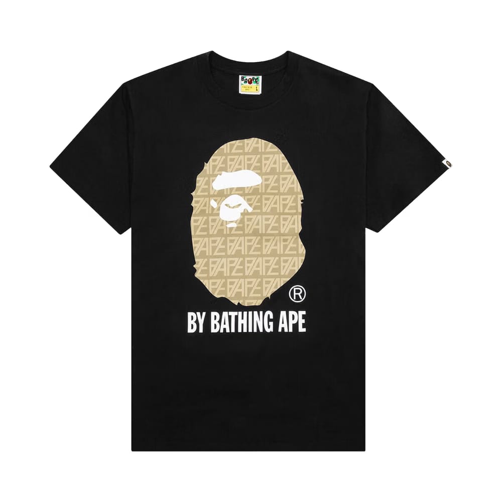 BAPE Logo Monogram By Bathing Ape T-Shirt Black/Beige
