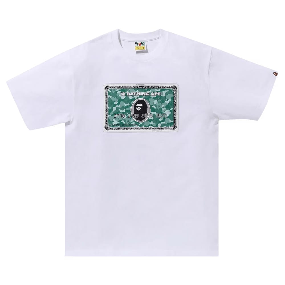 BAPE Card T-Shirt White/Green
