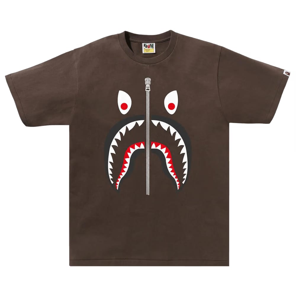 BAPE Mad Shark T-Shirt Brown
