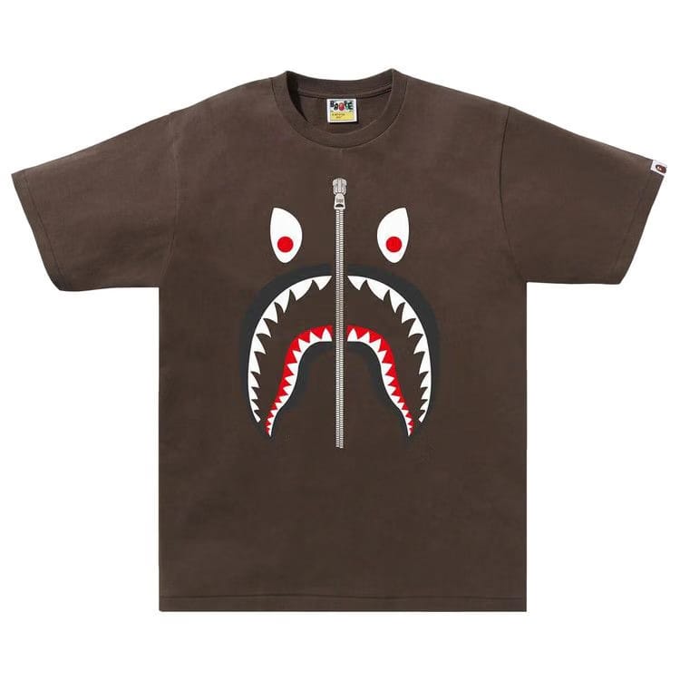 BAPE Mad Shark T-Shirt Brown
