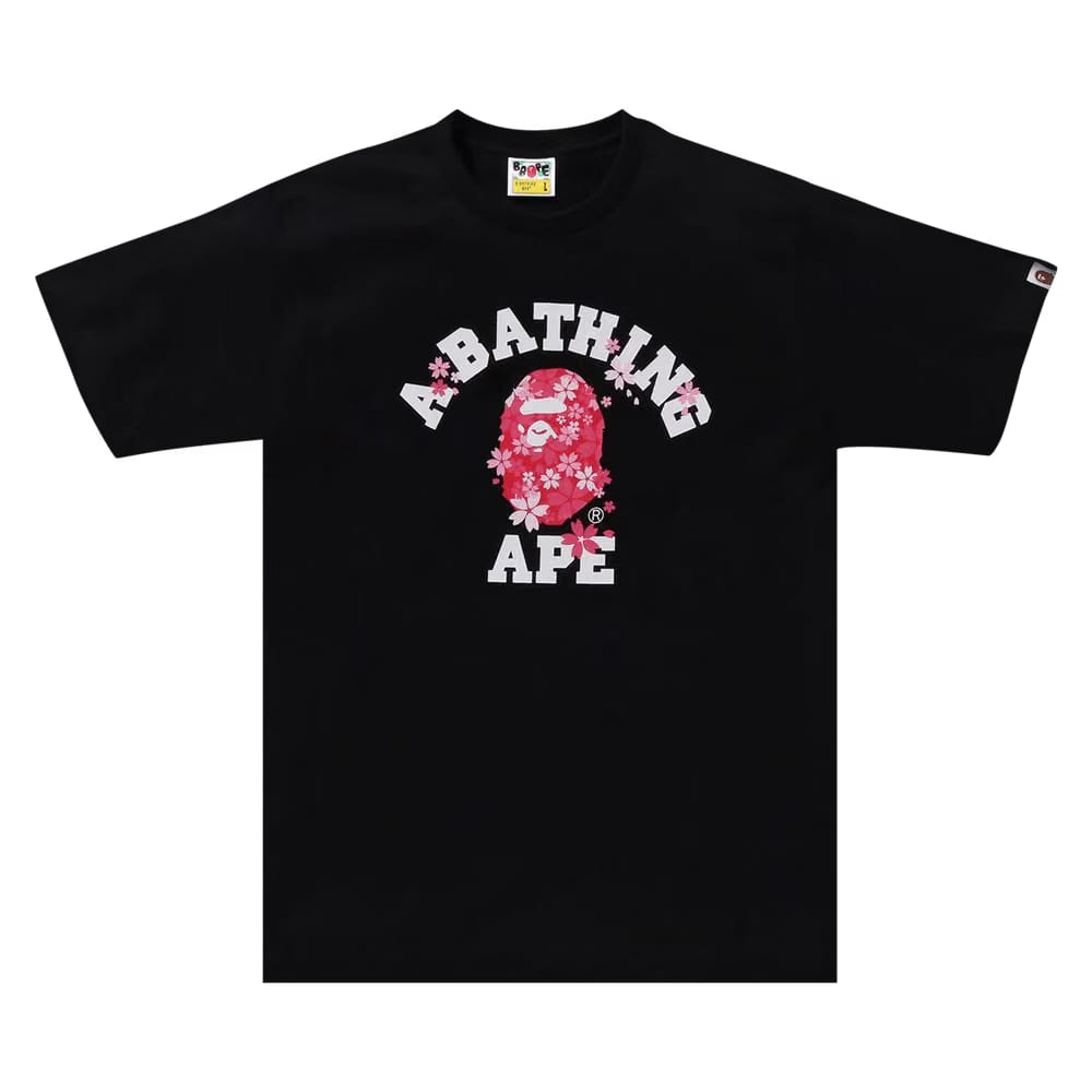 BAPE Sakura College T-Shirt Black