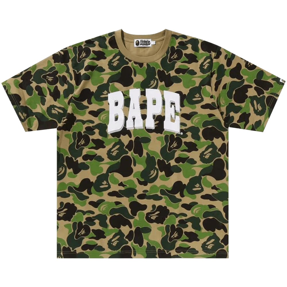 BAPE ABC Camo Relaxed Fit Logo T-Shirt Green