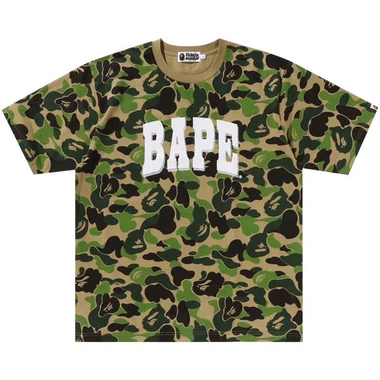 BAPE ABC Camo Relaxed Fit Logo T-Shirt Green