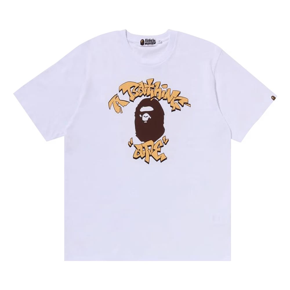BAPE Graffiti College T-Shirt White