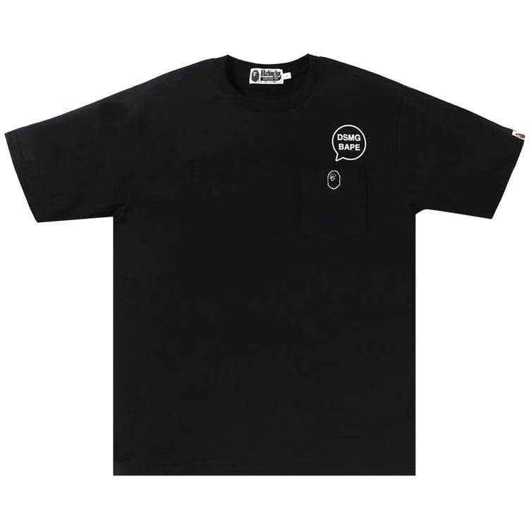 BAPE x DMSG Pocket T-Shirt Black