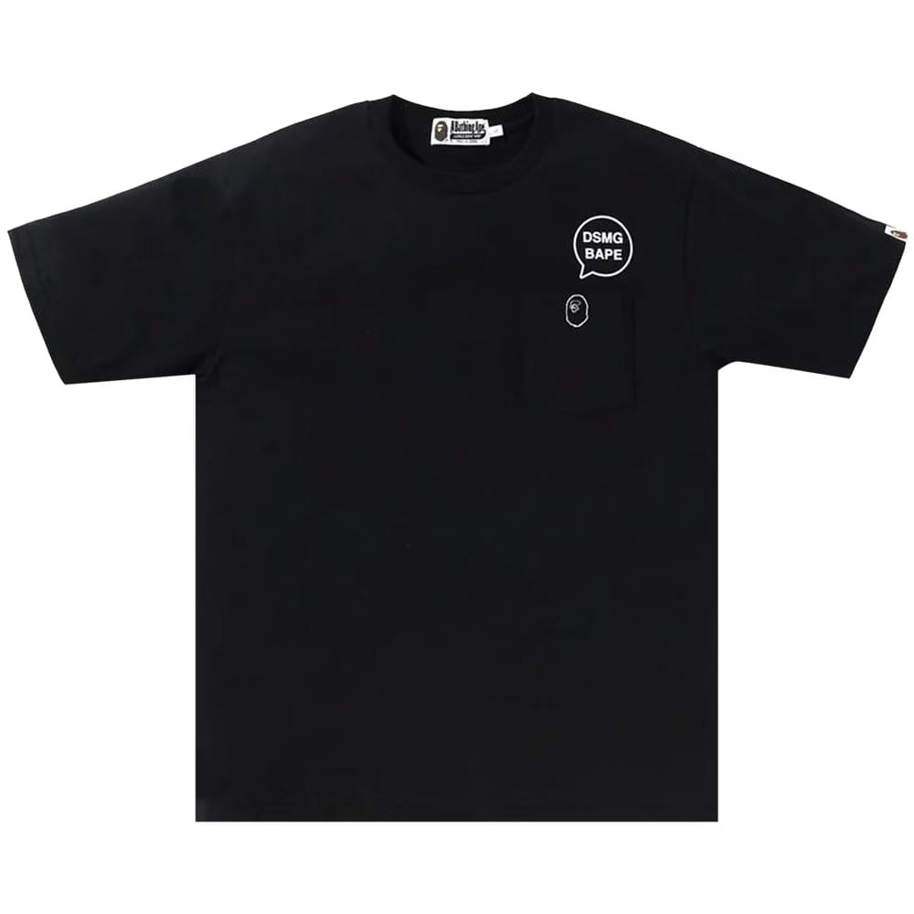BAPE x DMSG Pocket T-Shirt Black
