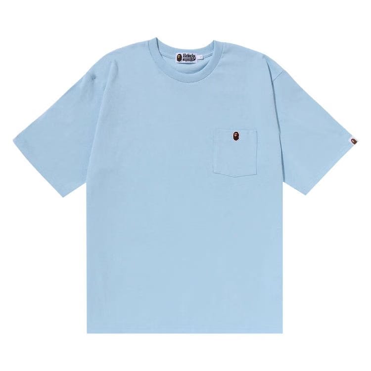 BAPE Ape Head One Point Relaxed Fit Pocket T-Shirt Sax