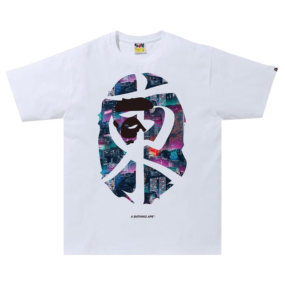 BAPE Neon Tokyo T-Shirt White