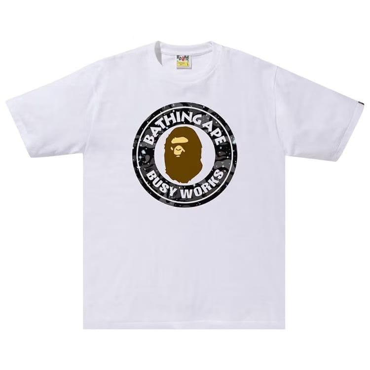 BAPE Space Camo Busy Works T-Shirt White