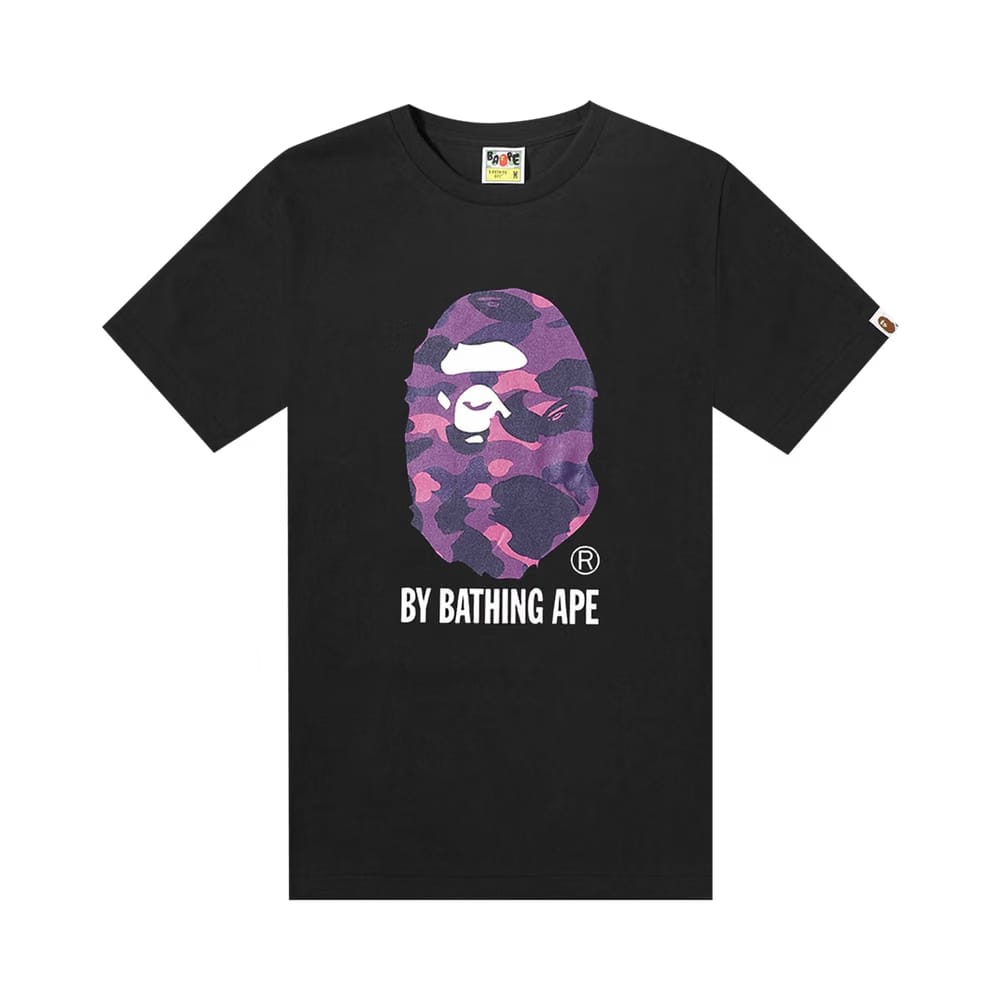 Bape Color Camo By Bathing T-Shirt Black/Purple