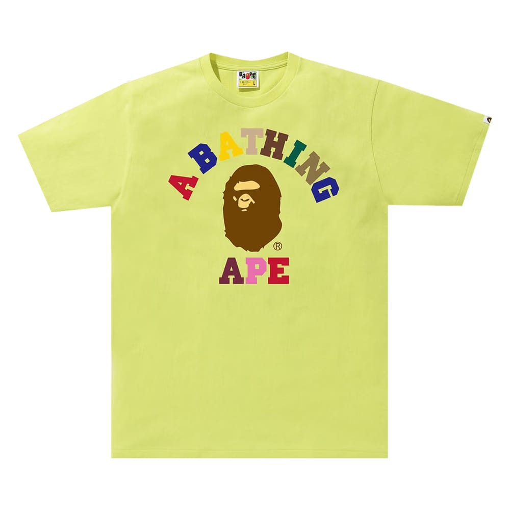 BAPE Colors College T-Shirt Green