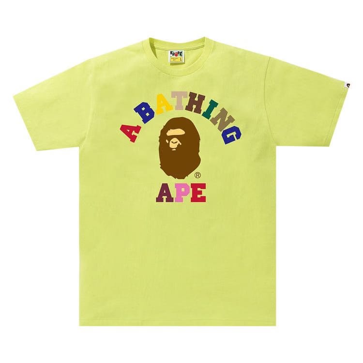 BAPE Colors College T-Shirt Green