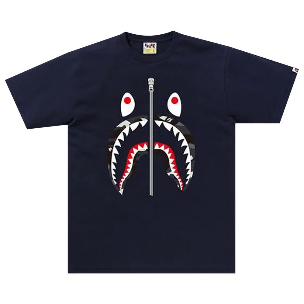 BAPE City Camo Shark T-Shirt Navy