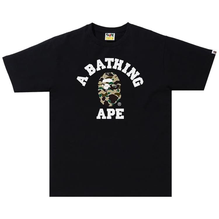 BAPE Sta Camo College T-Shirt Black/Yellow