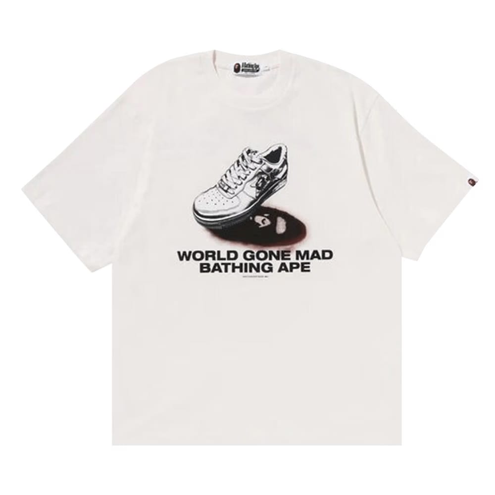 BAPE Shoes Graphic T-Shirt Ivory