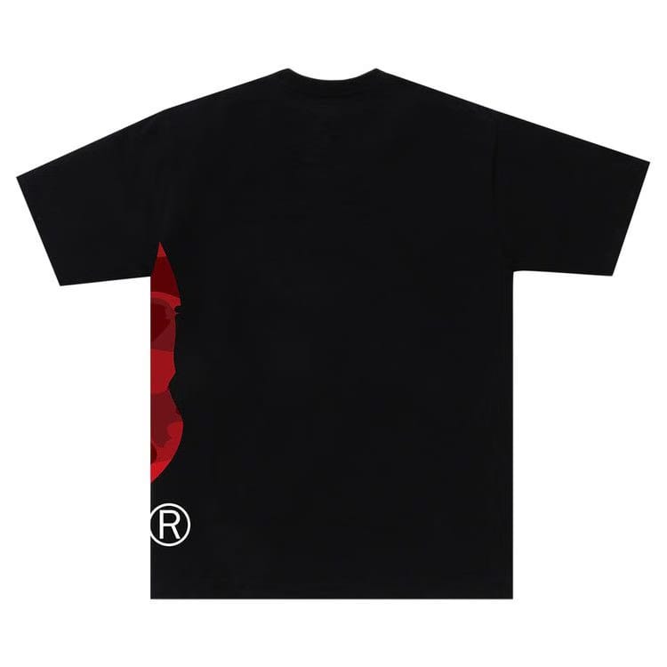 BAPE Color Camo Side Big Ape Head T-Shirt Black/Red