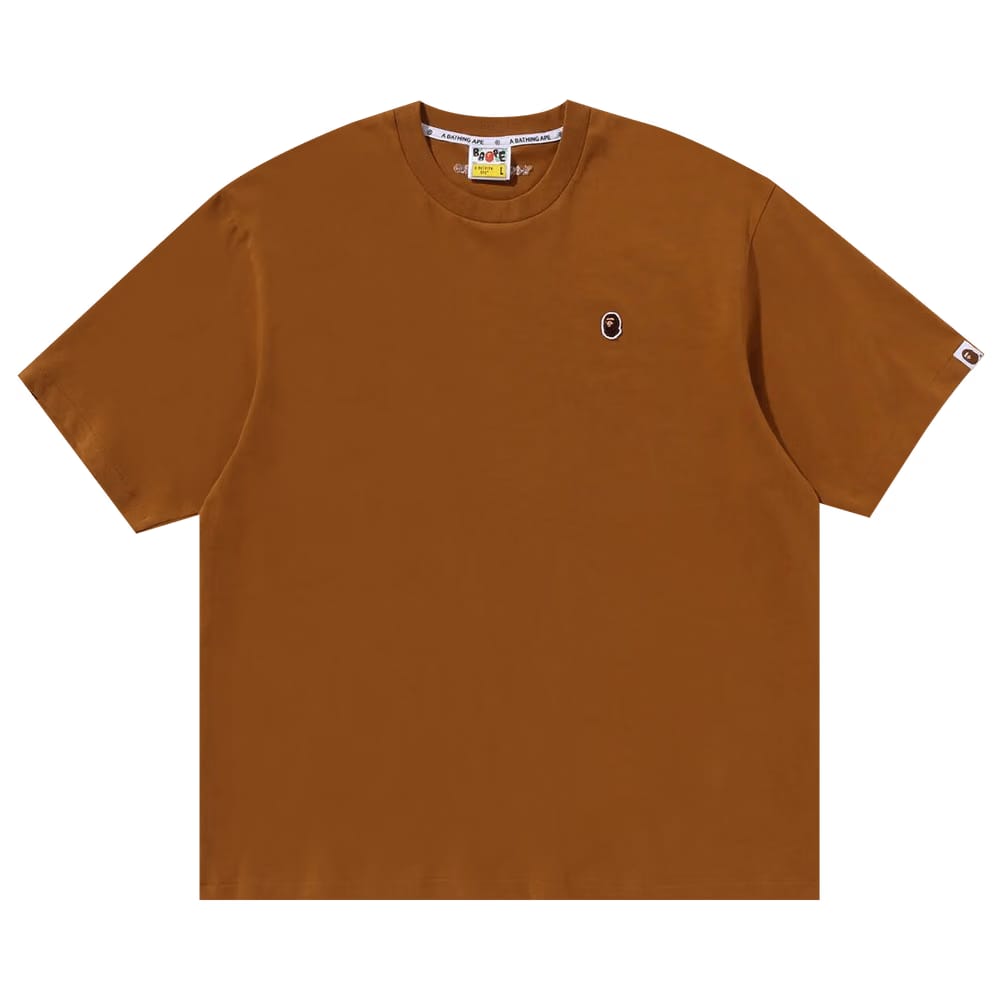BAPE One Point Relaxed Fit T-Shirt Brown