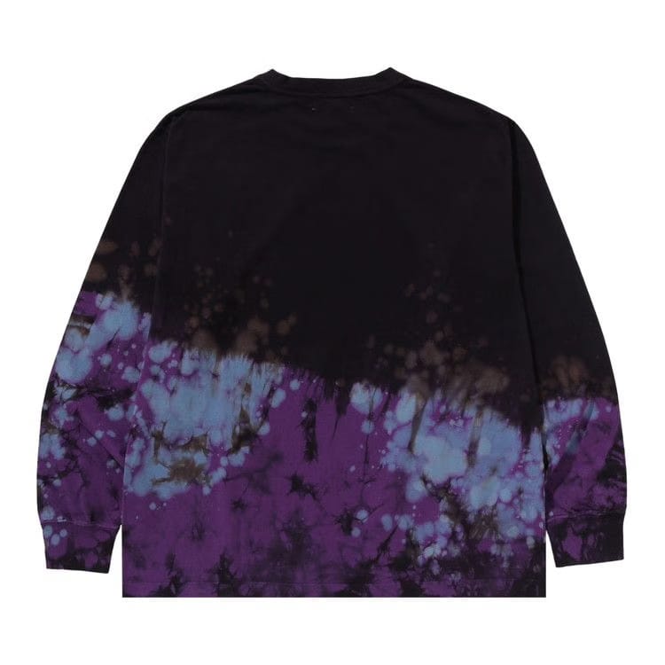 BAPE Tie Dye Ape Head Relaxed Fit Long-Sleeve T-Shirt Black