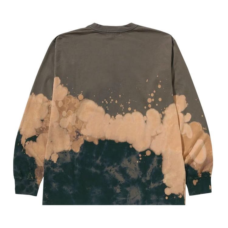 BAPE Tie Dye Ape Head Relaxed Fit Long-Sleeve T-Shirt Beige