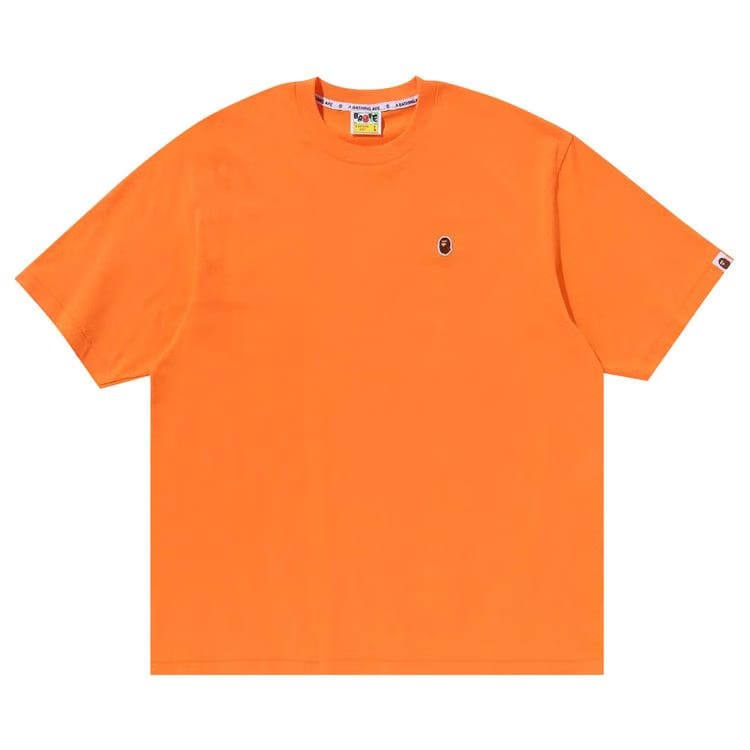 BAPE Ape Head One Point Relaxed Fit T-Shirt Orange