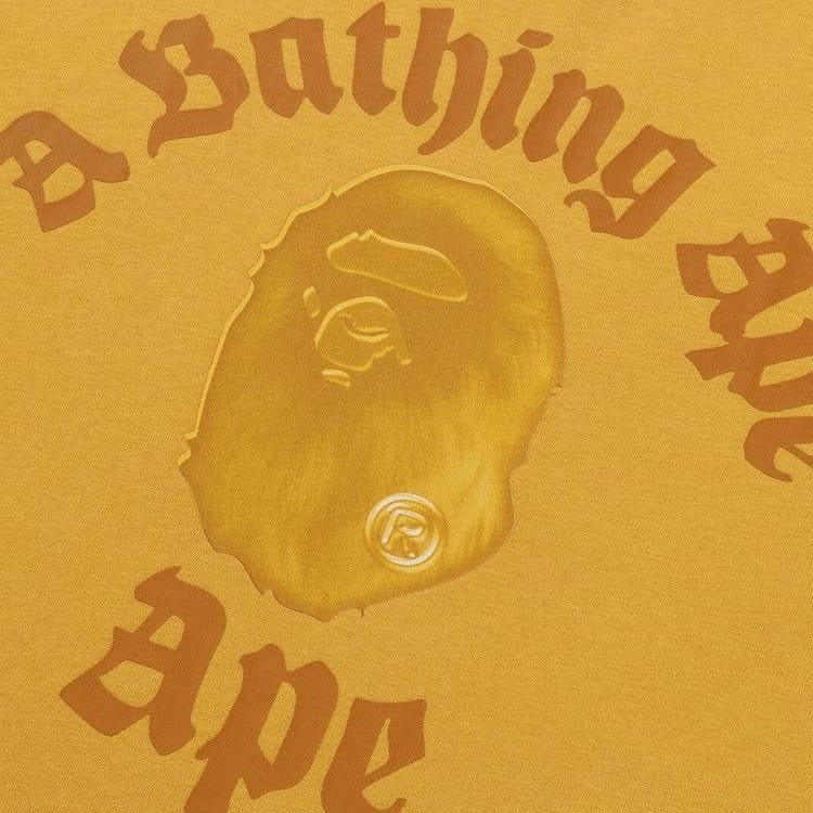 BAPE Gothic College Relaxed Fit T-Shirt Yellow