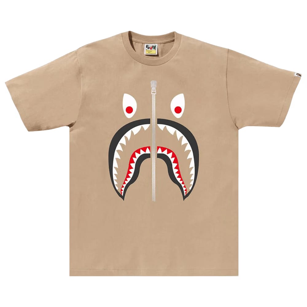 BAPE Mad Shark T-Shirt Beige