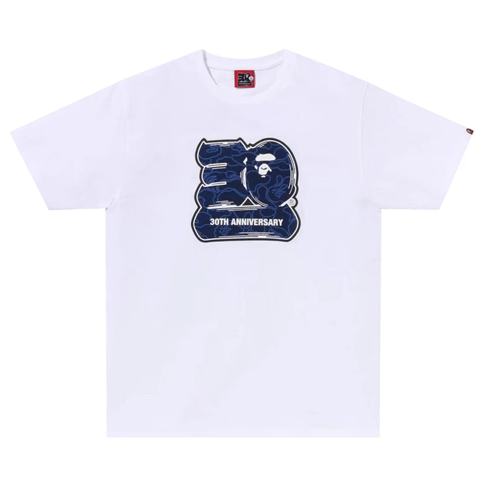 BAPE 30th Anniversary T-Shirt #2 White/Navy