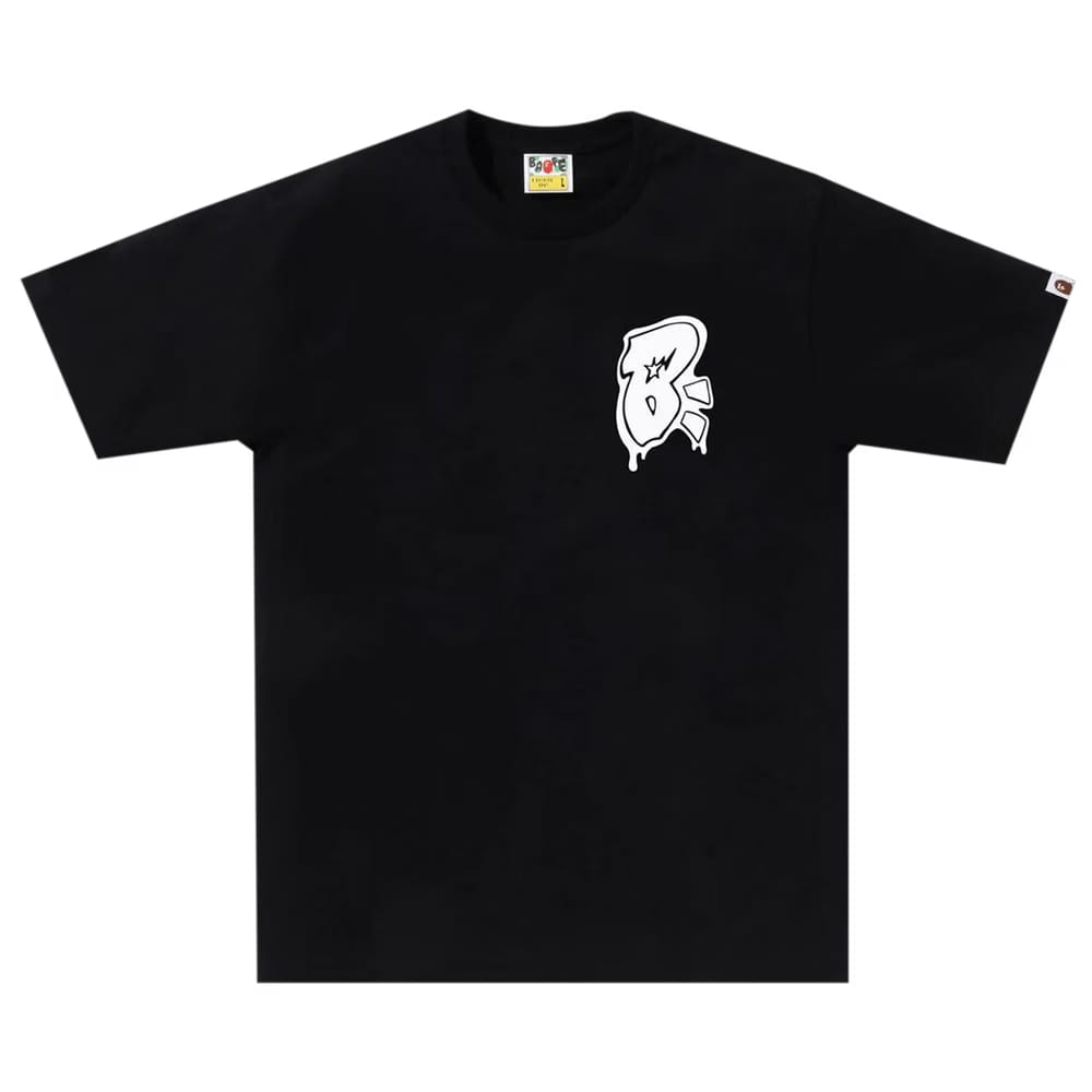BAPE Graffiti B One Point T-Shirt Black