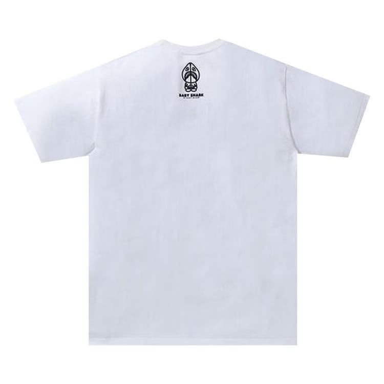 BAPE Baby Milo Shark College T-Shirt White/Grey