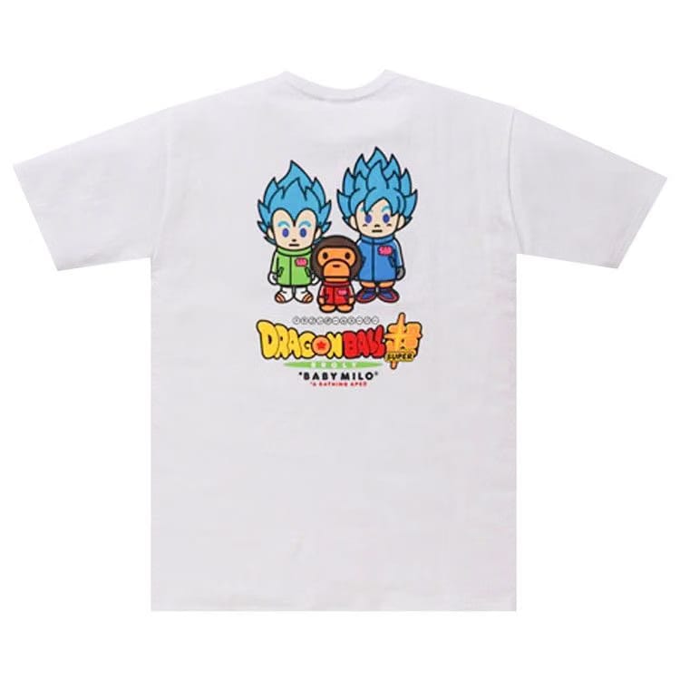 BAPE x Dragon Ball Z Super Son Goku & Vegeta T-Shirt White
