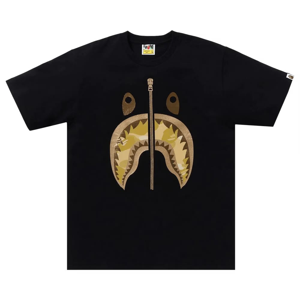BAPE Color Camo Shark T-Shirt Black/Yellow