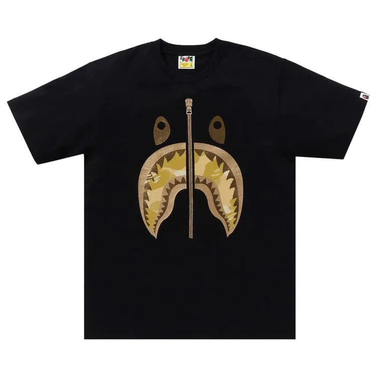 BAPE Color Camo Shark T-Shirt Black/Yellow