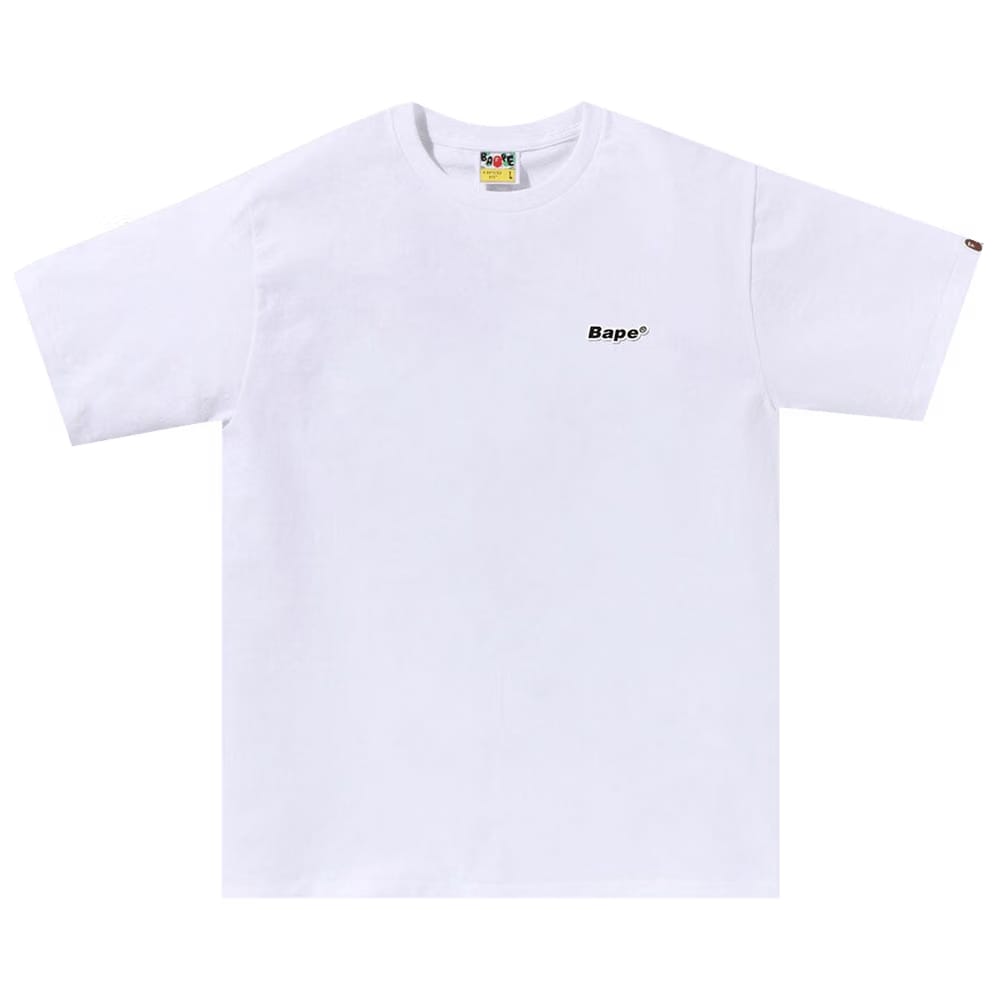 BAPE Colors Graffiti T-Shirt White