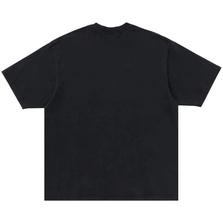 BAPE Garment Dye Rhinestone Logo Relaxed Fit T-Shirt Charcoal