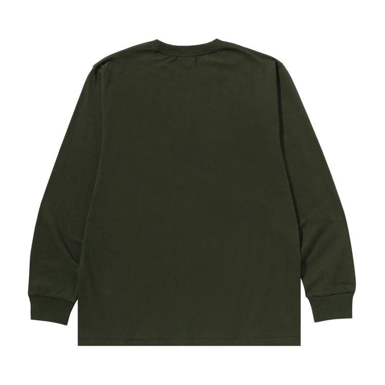 BAPE College Long-Sleeve T-Shirt Olive Drab