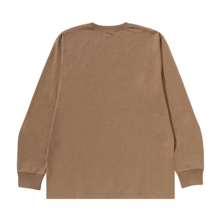 BAPE College Long-Sleeve T-Shirt Beige