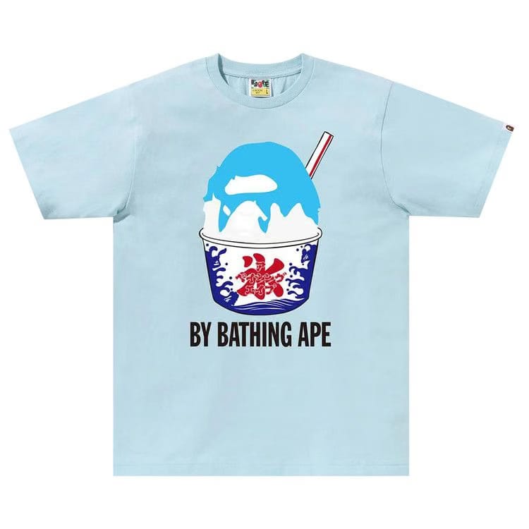 BAPE Shave Ice By Bathing Ape T-Shirt Sax
