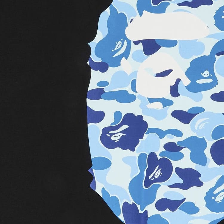 BAPE ABC Side Big Ape Head T-Shirt Black/Blue