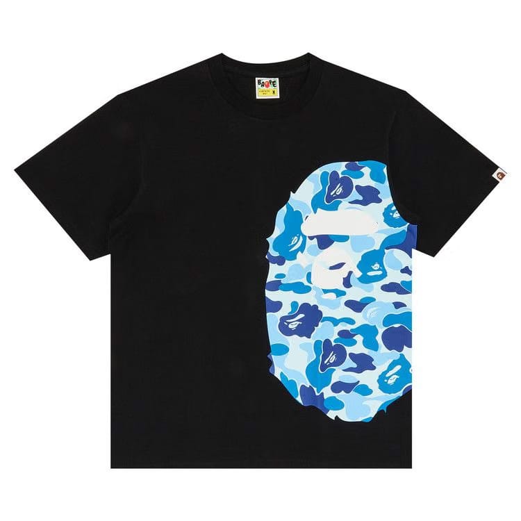 BAPE ABC Side Big Ape Head T-Shirt Black/Blue