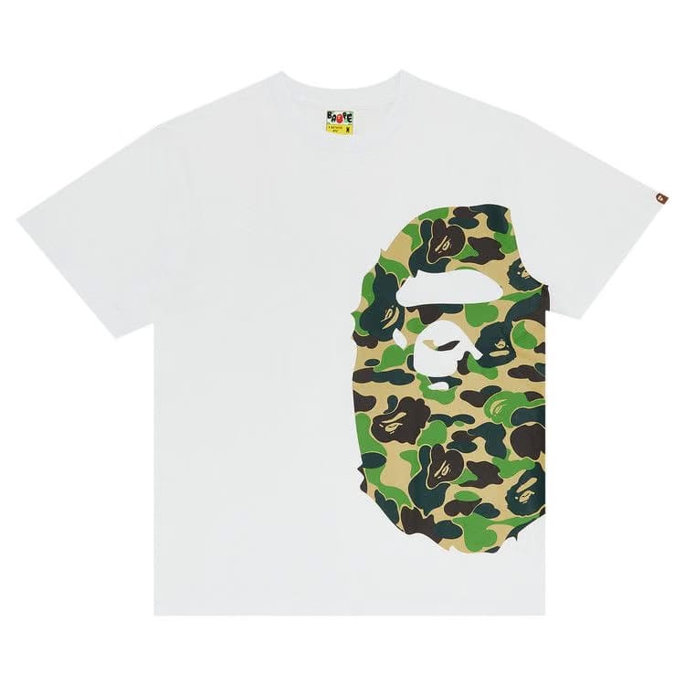 BAPE ABC Side Big Ape Head T-Shirt White/Green