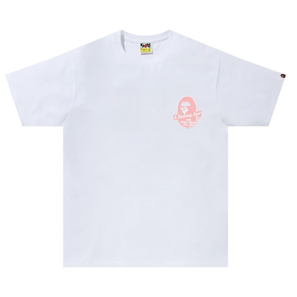 BAPE Circle T-Shirt White/Pink