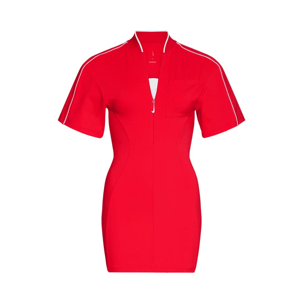 Jacquemus x Nike Shorts-Sleeve T-Shirt Dress Dark Red