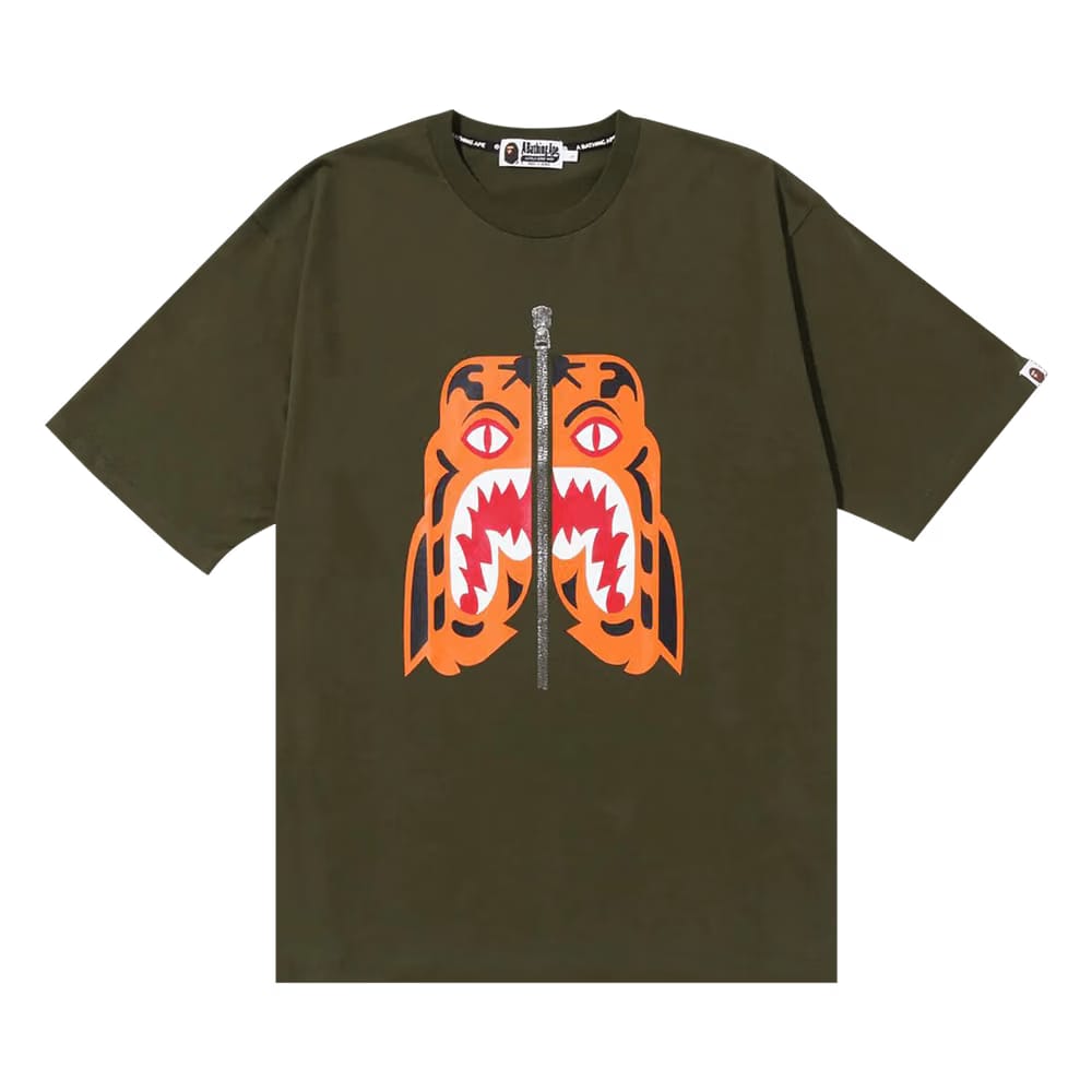 BAPE Tiger Relaxed Fit T-Shirt Green
