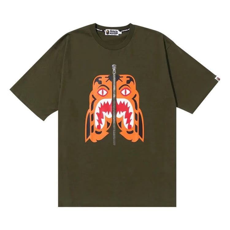 BAPE Tiger Relaxed Fit T-Shirt Green