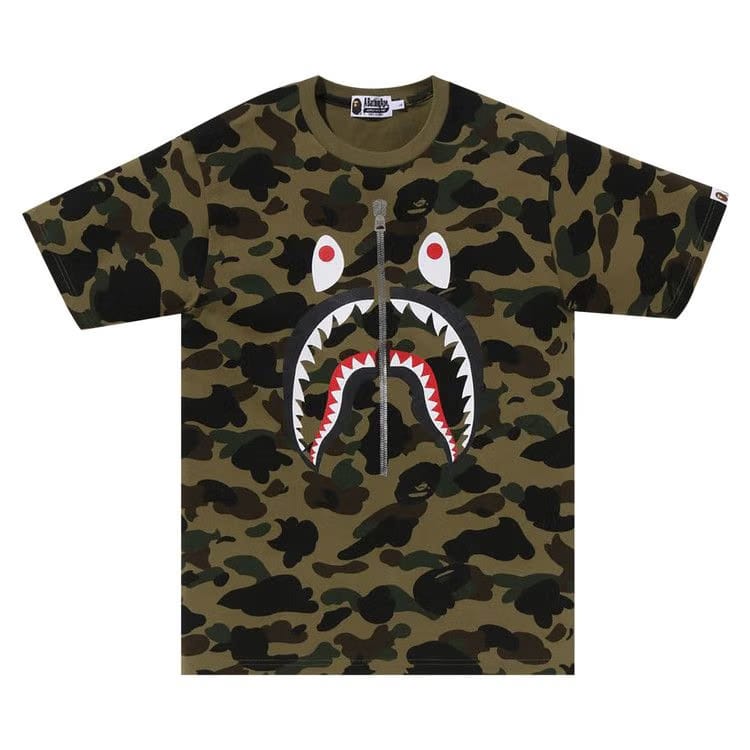 BAPE 1st Camo Shark T-Shirt Green